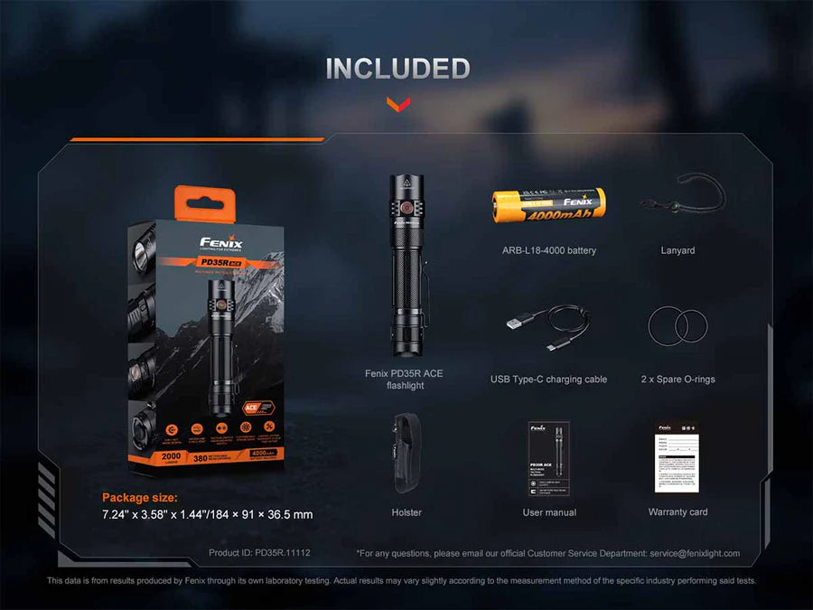Fenix PD35R ACE Flashlight