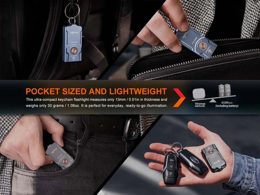 Fenix Keychain Flashlight Fenix E03R V2.0