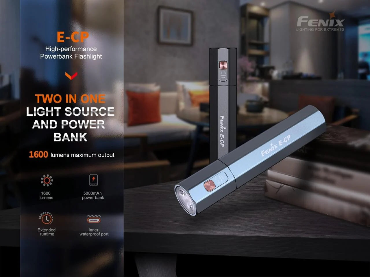 Fenix E-CP Flashlight / Powerbank