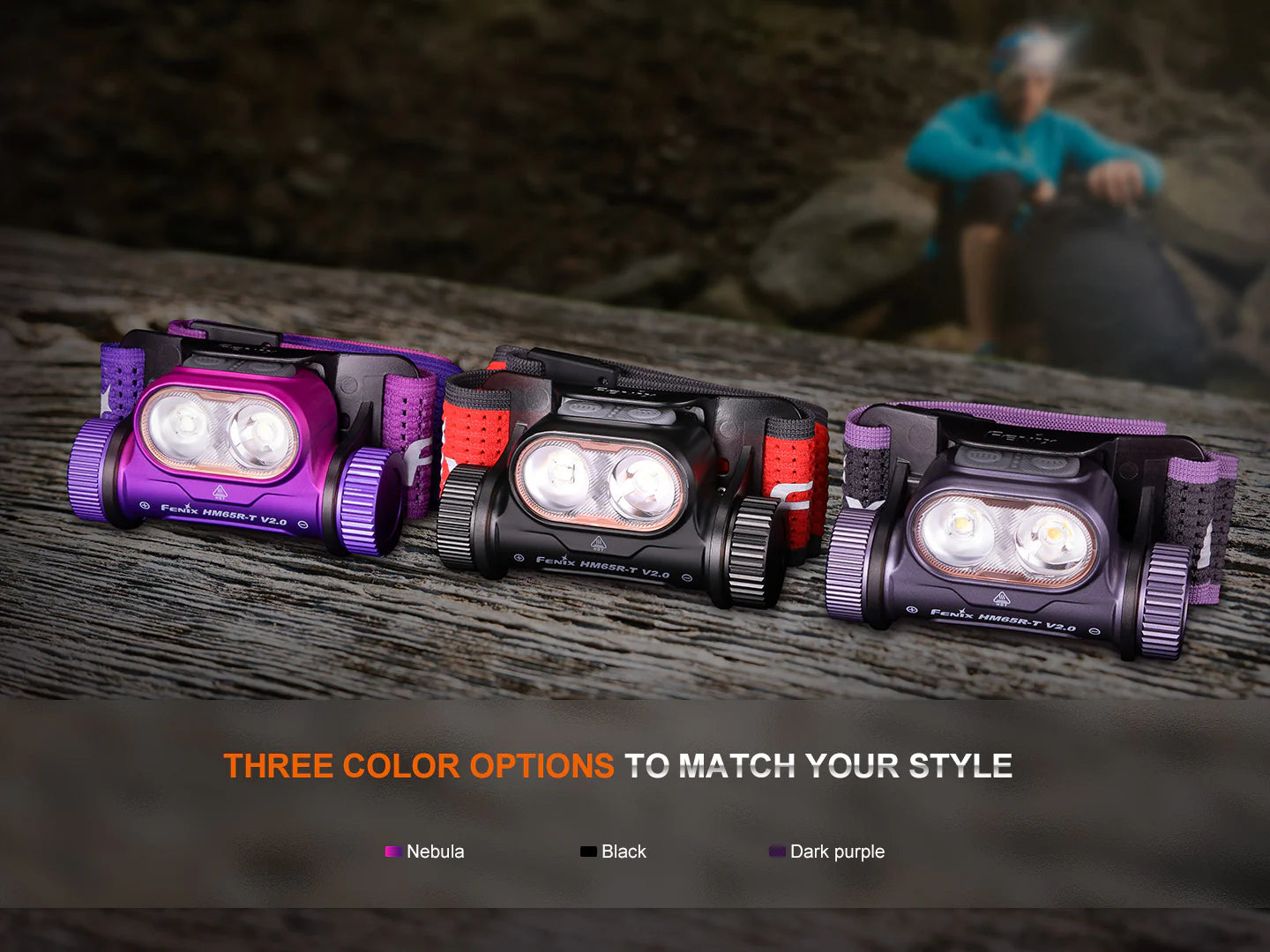 Fenix HM65R-T V2.0 Rechargeable Lightweight Trail Running Headlamp
