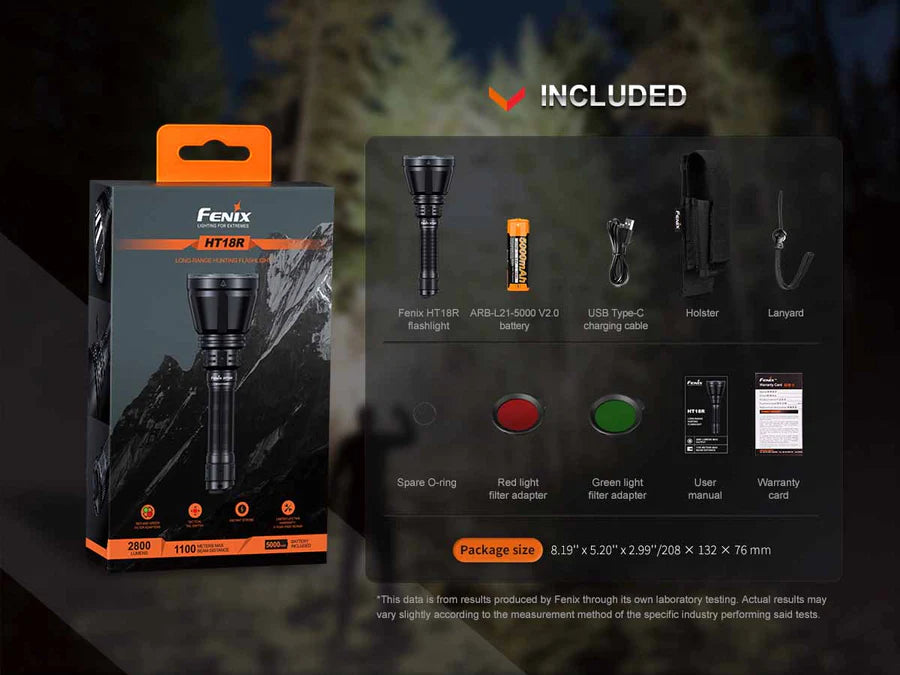 Fenix HT18R Long-Distance Flashlight
