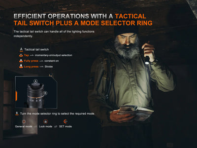 Fenix PD45R ACE Multi-Mode Tactical Flashlight