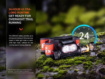 Fenix HM65R-T V2.0 Rechargeable Lightweight Trail Running Headlamp