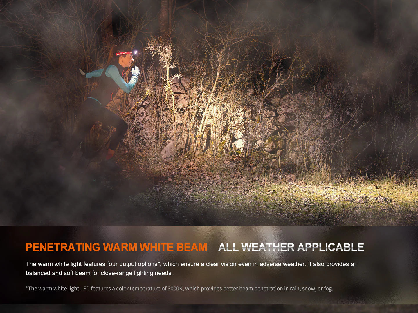 Fenix HM65R-T V2.0 Rechargeable Lightweight Trail Running Headlamp