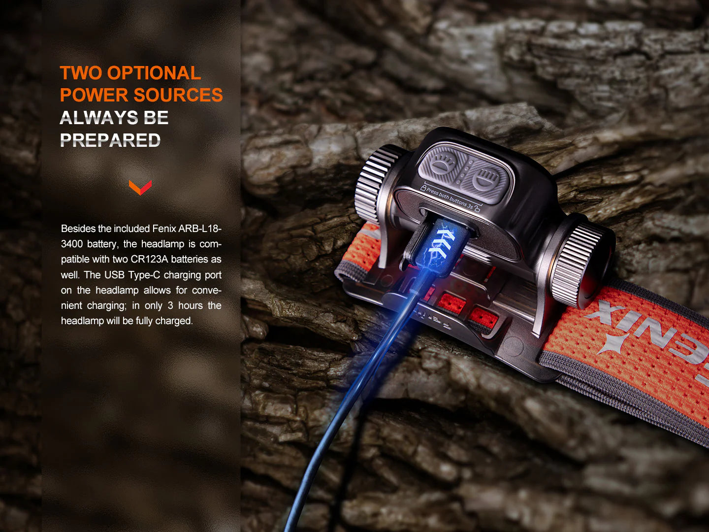 Fenix HM65R-T V2.0 Rechargeable Lightweight Trail Running Headlamp