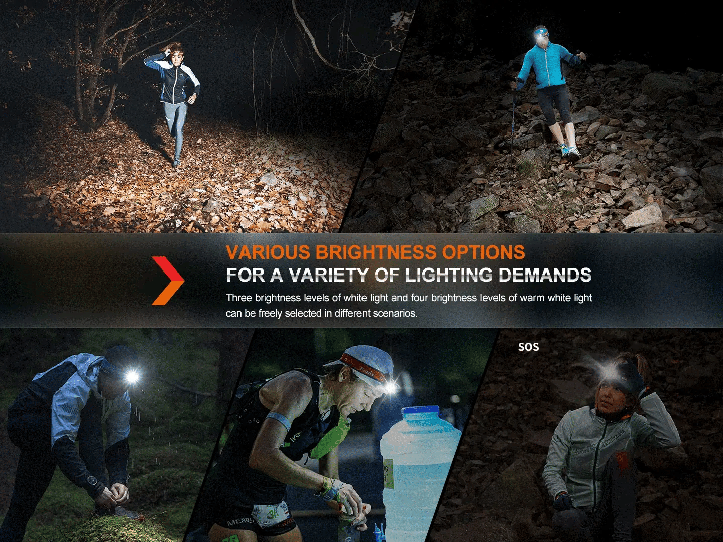 Fenix HM65R-T V2.0 Rechargeable Lightweight Trail Running Headlamp