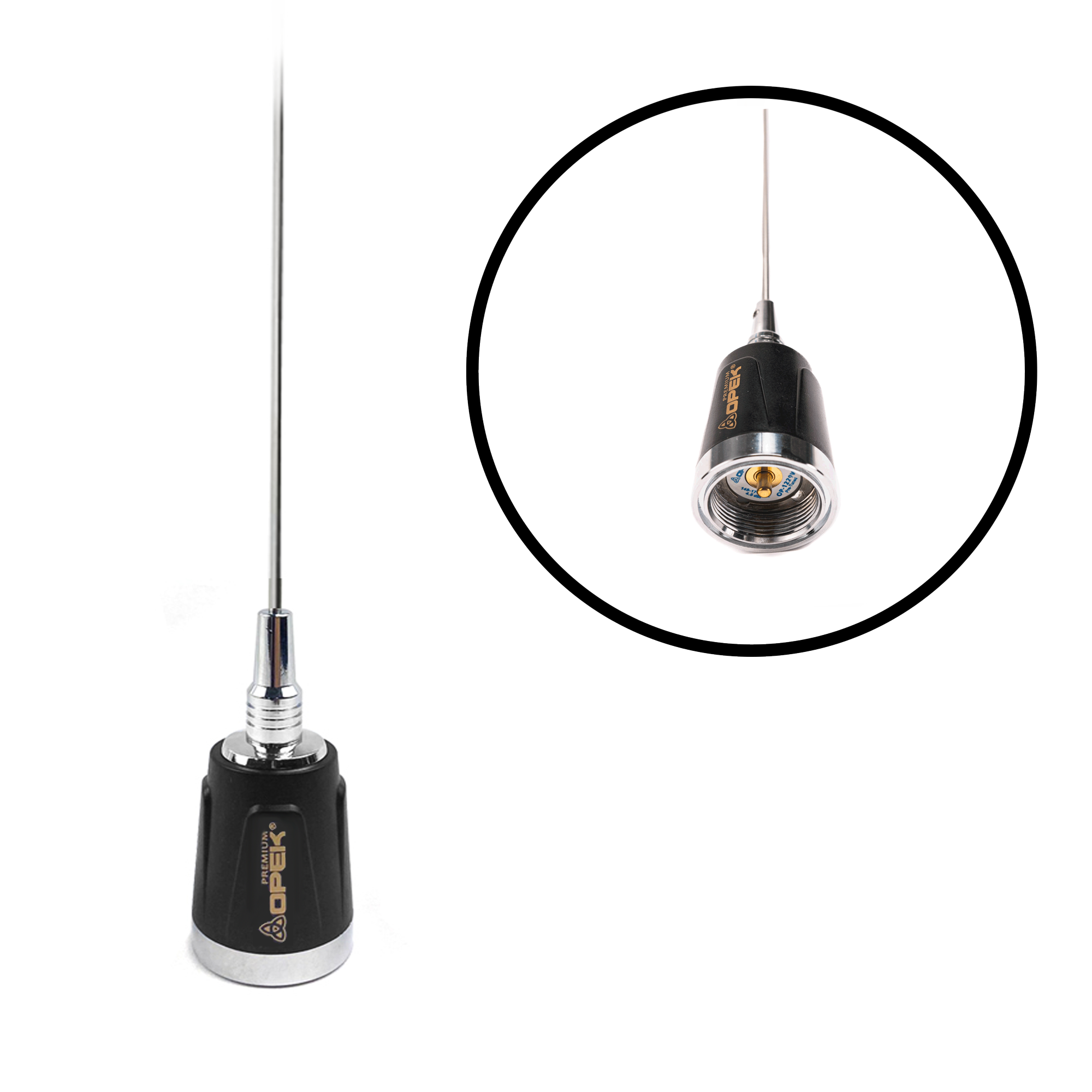 1/2 Wave 26 MHz Bandwidth (148-174 MHz) VHF NGP Pre-tuned No Cutting Antenna (Chrome)